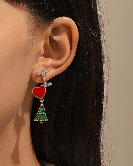 Festive Christmas Dangle Earrings