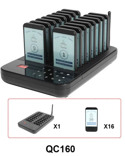 Wireless Restaurant Pager System Touch Panel Wireless Calling System
