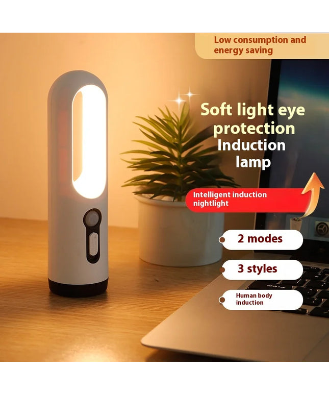AiQUE LED Motion Sensor Night Light Portable 2 in 1 Flashlight Bedroom Bathroom Reading Camping Lighting Baby Feeding Eye Care