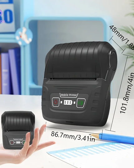 Portable Bluetooth Label Maker – Wireless, Rechargeable, Includes 3 Colour Rolls