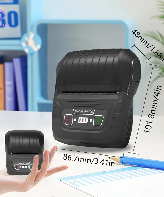 Portable Bluetooth Label Maker – Wireless, Rechargeable, Includes 3 Colour Rolls