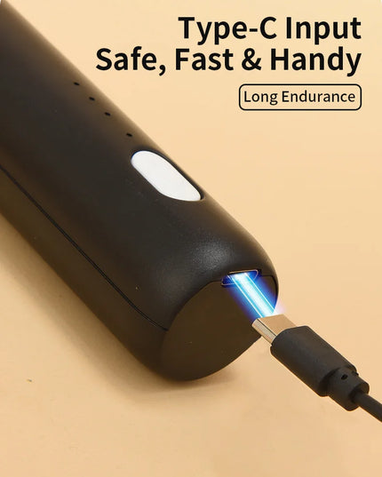 Electric Milk Frother + Egg Beater Wireless Type-C Charging 3 Speeds Mini Handheld Foam Maker Coffee Whisk Cooking Tools