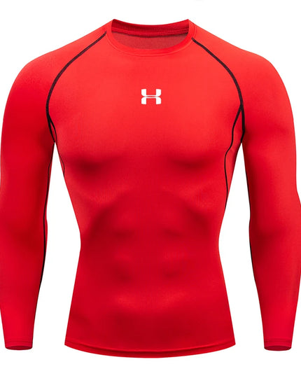 Men Running Compression T-shirt Long sleeves