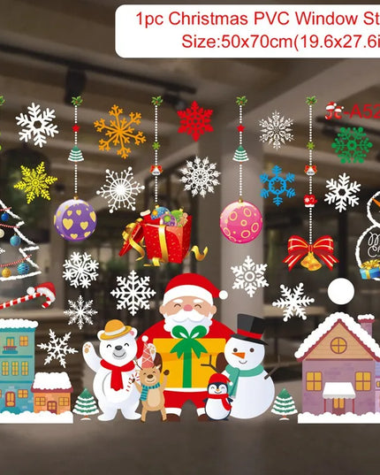 Christmas Window Stickers Decor