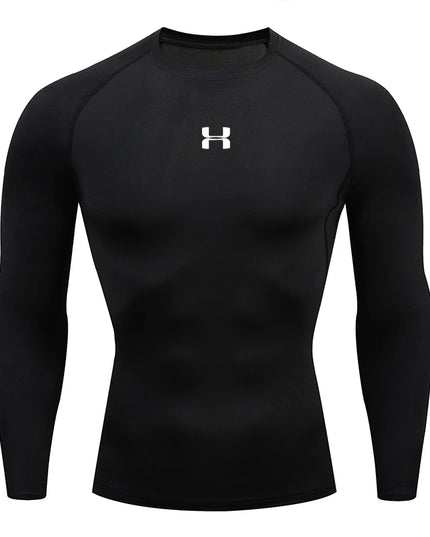 Men Running Compression T-shirt Long sleeves