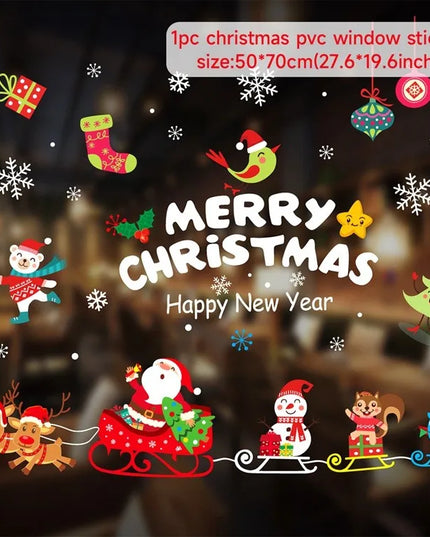 Christmas Window Stickers Decor