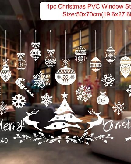 Christmas Window Stickers Decor