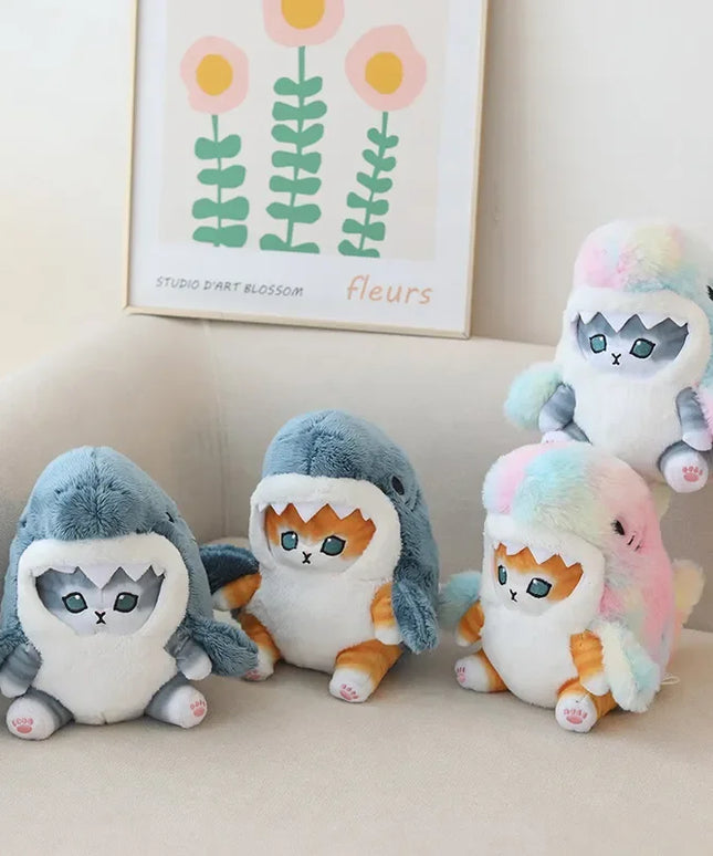 Kawaii Shark Cat Plush