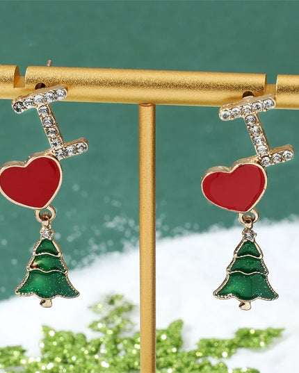 Festive Christmas Dangle Earrings