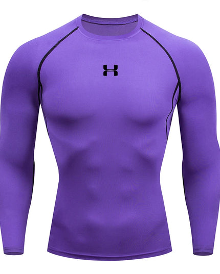 Men Running Compression T-shirt Long sleeves