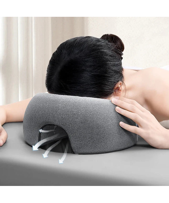 Face Down Pillow Prone Pillow for Prone Face Down Resting Comfort Memory Foam Ergonomics Home Massage Headrest for Beauty Salon