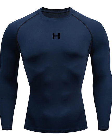 Men Running Compression T-shirt Long sleeves