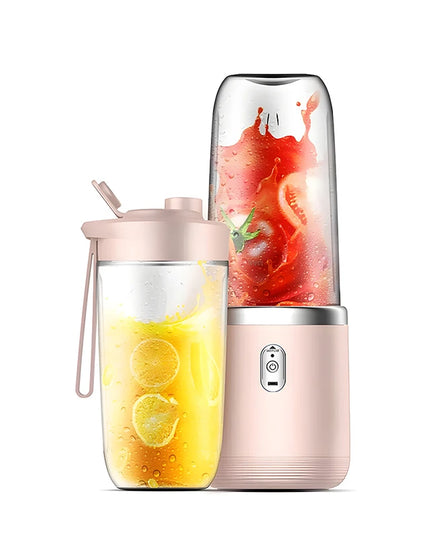 1PCS Juice Extractor Juice Cup Portable Rechargeable Small Juice Cup Home and Outdoor Multifunctional Juice Mixing 2Cups