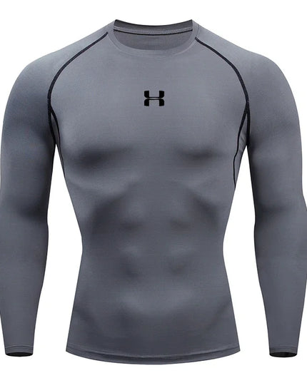 Men Running Compression T-shirt Long sleeves