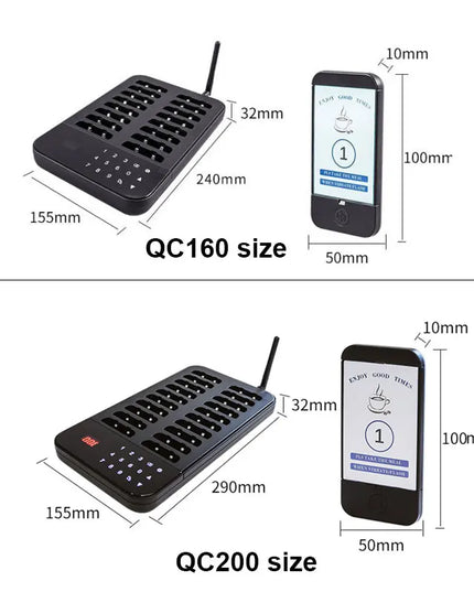 Wireless Restaurant Pager System Touch Panel Wireless Calling System