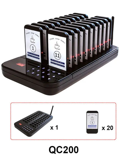 Wireless Restaurant Pager System Touch Panel Wireless Calling System