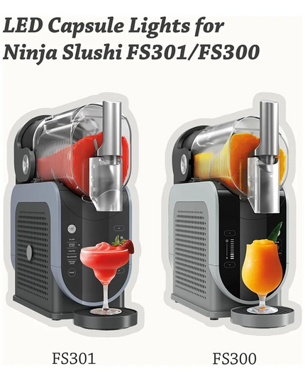 LED Lights for Slushi FS300 4 Pack LED Lights for Slushi FS301/FS300 Capsule-Shaped Lighting Module Slushie Machine Accessory