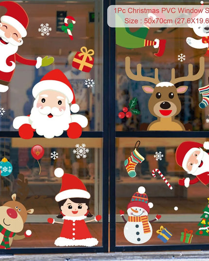 Christmas Window Stickers Decor