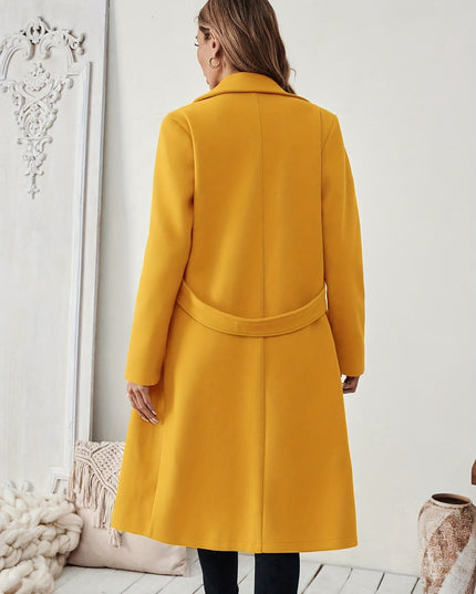 Women's Black Tweed Winter Coat