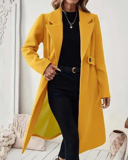 Women's Black Tweed Winter Coat