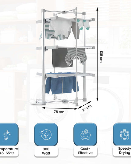 Electric Heated Clothes Drying Rack