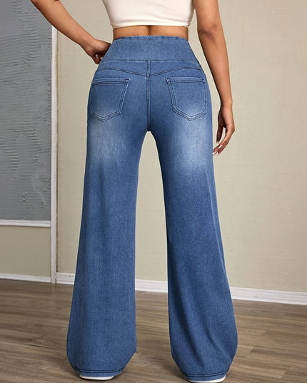 High-Waisted Wide-Leg Pants