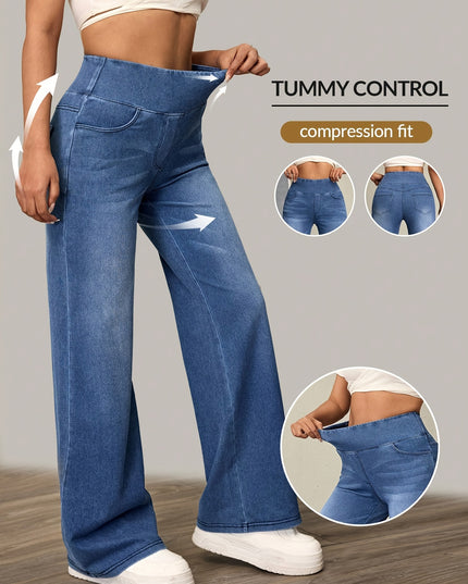 High-Waisted Wide-Leg Pants