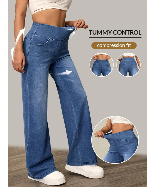 High-Waisted Wide-Leg Pants