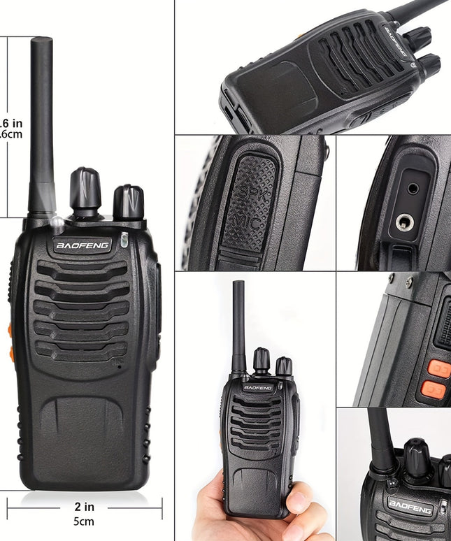 2-Pack Handheld Walkie Talkies