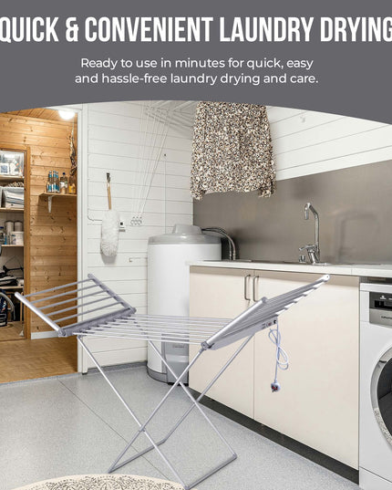 Electric Heated Clothes Drying Rack
