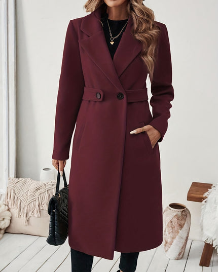 Women's Black Tweed Winter Coat