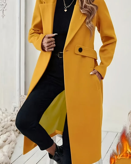 Women's Black Tweed Winter Coat