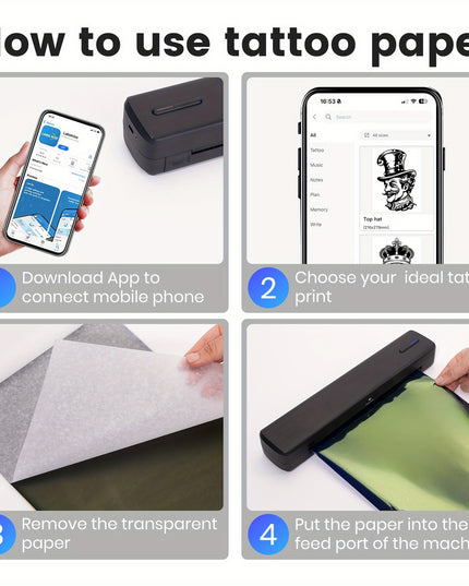 Portable Inkless Thermal Printer