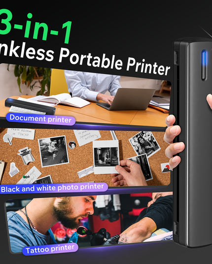 Portable Inkless Thermal Printer