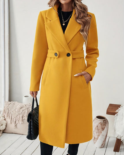 Women's Black Tweed Winter Coat