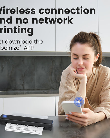 Portable Inkless Thermal Printer