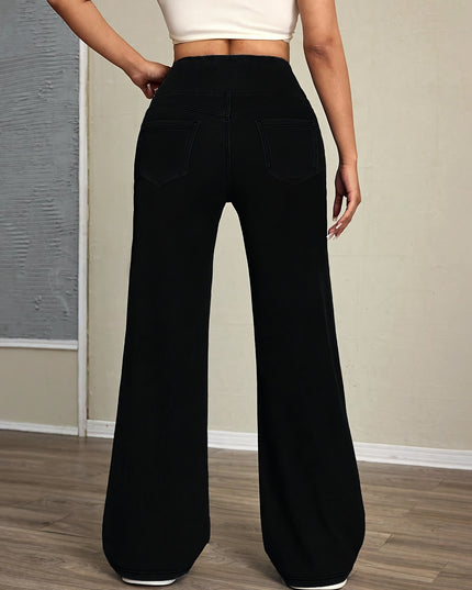 High-Waisted Wide-Leg Pants