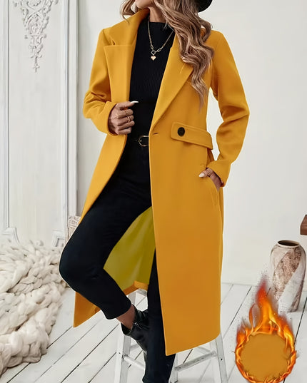 Women's Black Tweed Winter Coat