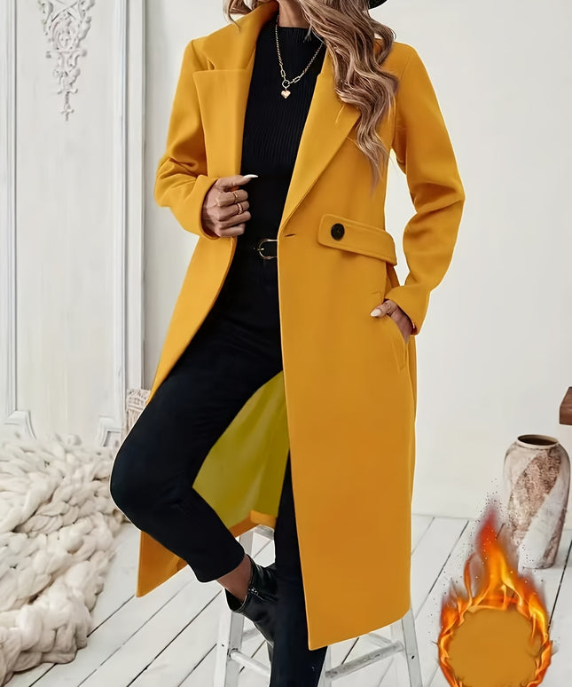 Women's Black Tweed Winter Coat