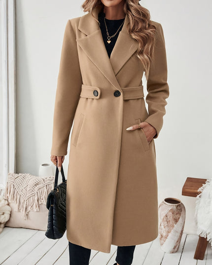 Women's Black Tweed Winter Coat