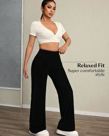 High-Waisted Wide-Leg Pants