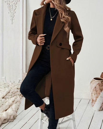 Women's Black Tweed Winter Coat