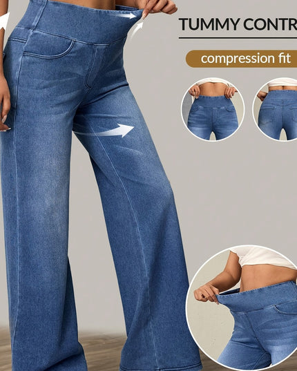 High-Waisted Wide-Leg Pants